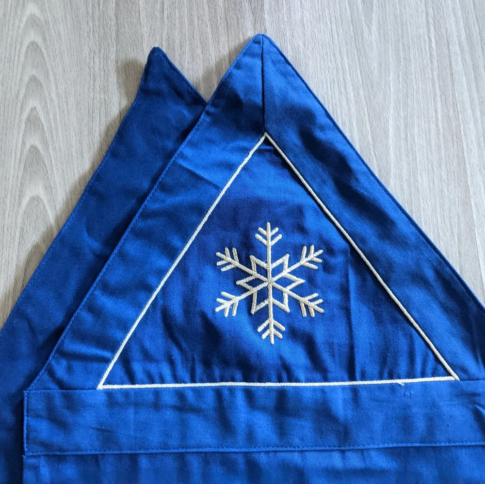 Winter Themed Blue & Silver Table Runner
